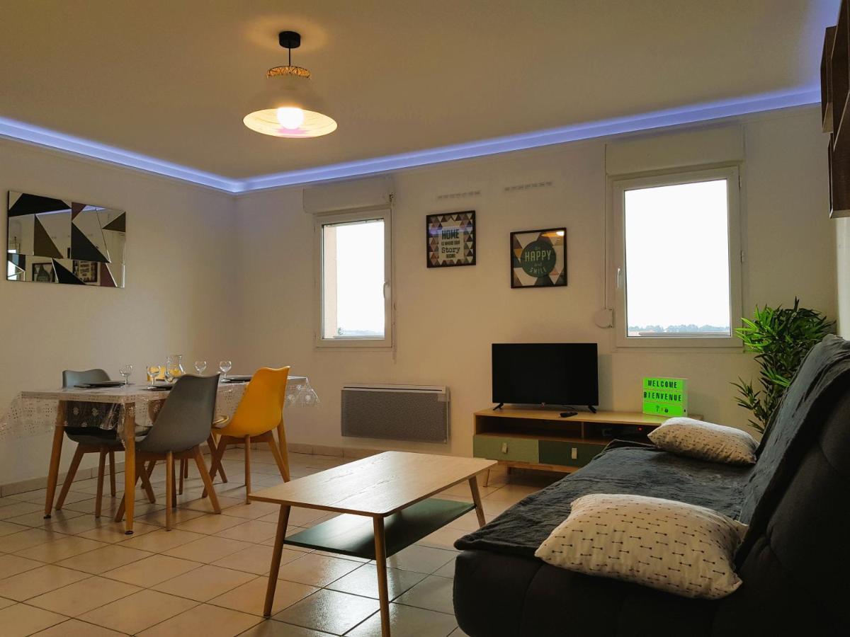 Tout Confort ! Calme, Climatisation, Vue Degagee, Ville ,Parking Gratuit, Ascenseur, Wifi การ์กาซอน ภายนอก รูปภาพ